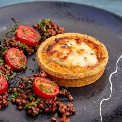 204798C Individual Tomato, Goat's Cheese & Basil Tartlets 4''