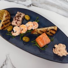 Salmon & Prawn Platter