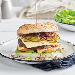 200964C Seeded 5" Burger Bun (Chefs Selections)