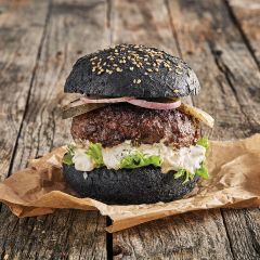 206154C Black Burger Bun (Planete Pain)