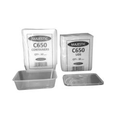 307979C Food Containers with Lids C650 (microwaveable)