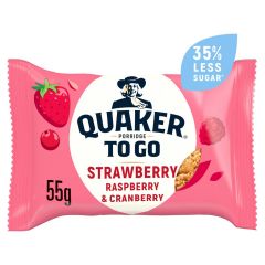 Quaker PorridgeTo Go Strawberry, Raspberry & Cranberry Bars