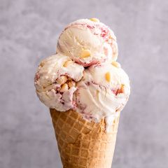 206488C White Chocolate & Raspberry Ice Cream (English Lakes) Napoli