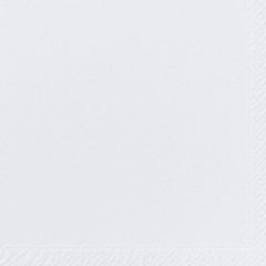 307304S White Dunilin Napkins 40cm (Duni)