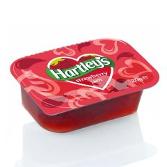 301626C Strawberry Jam Portions (Hartleys)