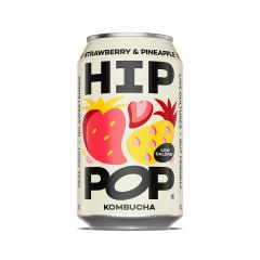 Hip Pop Strawberry & Pineapple Kombucha Cans