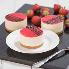 Strawberry Glazed Cheesecakes (Just Desserts)