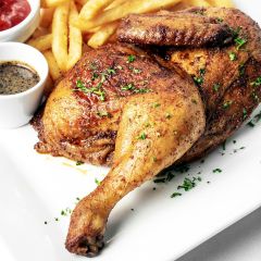 205972C Cooked Half Roast Chickens 397-470g (Forresters)