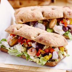 206544C Romana Multi Grain Flatbread Pre-Sliced (Panesco)