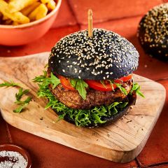 206154C Black Burger Bun (Planete Pain)