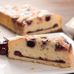 206324C Black Cherry & Almond Fondant Slice (Chantilly)