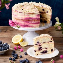206555C Blueberry & Lemon Triple Layer Cake (Chefs Selections)