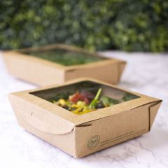 309275C Window Salad Box Medium 22oz (Vegware)