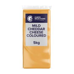 300592C Mild Coloured Cheddar 5kg Full Block (Chefs Selections)