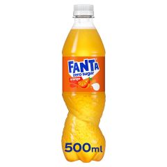 309484C Fanta Orange Zero Plastic Bottles