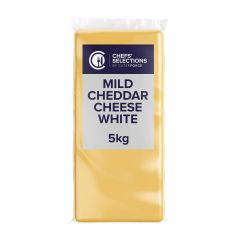 303835C Mild White Cheddar 5kg Full Block (Chefs Selections)