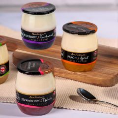 Assorted Luxury Yoghurts in Glass Jars (Ann Forshaw's)