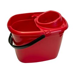 309781C Mop Bucket Red 15lt and Wringer