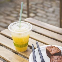 309315S Flat Lid Straw Slot (Vegware)