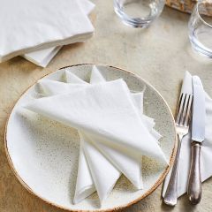 White Napkins 32cm 2ply (Chefs Selections)