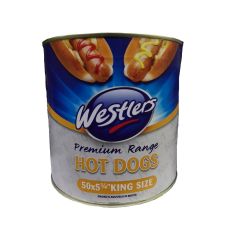 302202S King Size Hot Dogs 5.25" (Westlers)