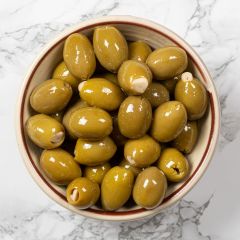 307765C Green Olives stuffed with Garlic (Silver & Green)