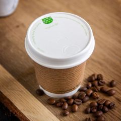 Cup Lid 79mm (fits 8oz cups) (Vegware)