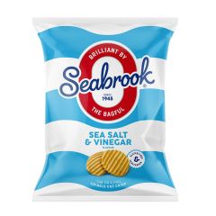 302264C Sea Salt & Vinegar Crisps (Seabrook)