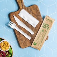 Paper Knife & Fork Kit (Vegware)