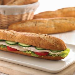 202070C Malted Wheat Thaw&Serve Half Baguette (Boulangerie Francaise