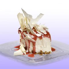 203072C Strawberry Fluff White Chocolate Cheesecake (Vanier)