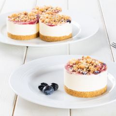 Blueberry Crumble Cheesecakes (Just Desserts)
