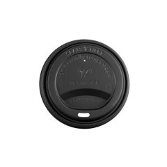 Black Hot Cup Lid 10/12/16oz (Vegware)