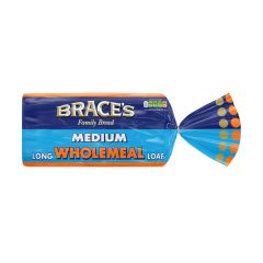206523C Medium Sliced Wholemeal Bread (Braces)