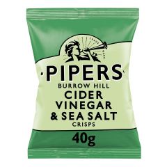 307515C Burrow Hill Cider Vinegar & Sea Salt Crisps (Pipers)
