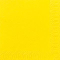 302096C Yellow Napkins 33cm 2ply (Duni)