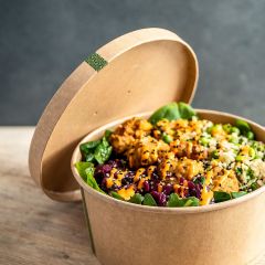 PLA Lined Kraft Lid with Vents (Vegware)